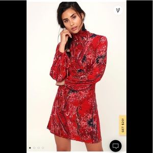 All Dolled Up Red Print LS Mini Sz M